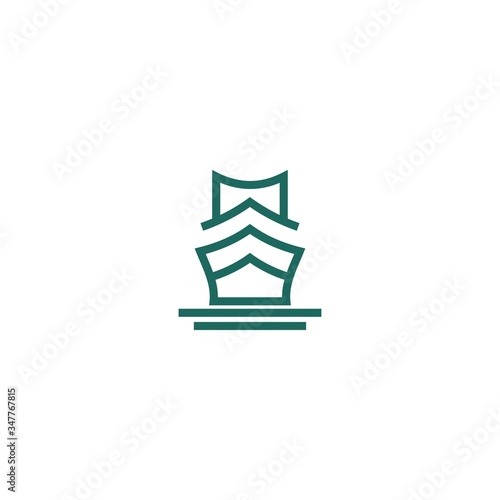 Premium Ship logo with modern concept