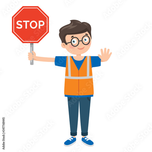 Traffic Concept With Funny Characters