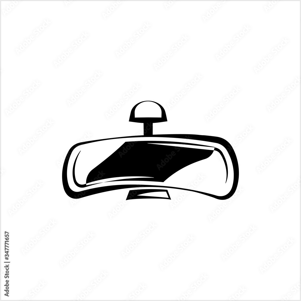 Fototapeta premium Car Rear View Mirror Icon