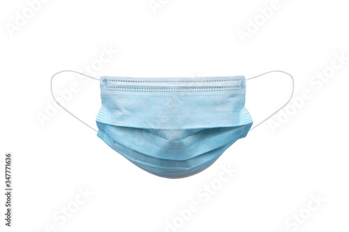 Medical face mask isolated on white background with clipping path photo