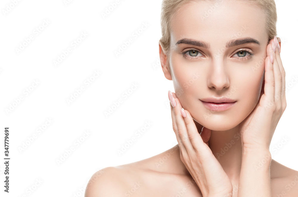 Beautiful Woman clean skin beauty face cosmetic concept pure young model Beautiful Woman clean skin beauty face cosmetic concept pure young model