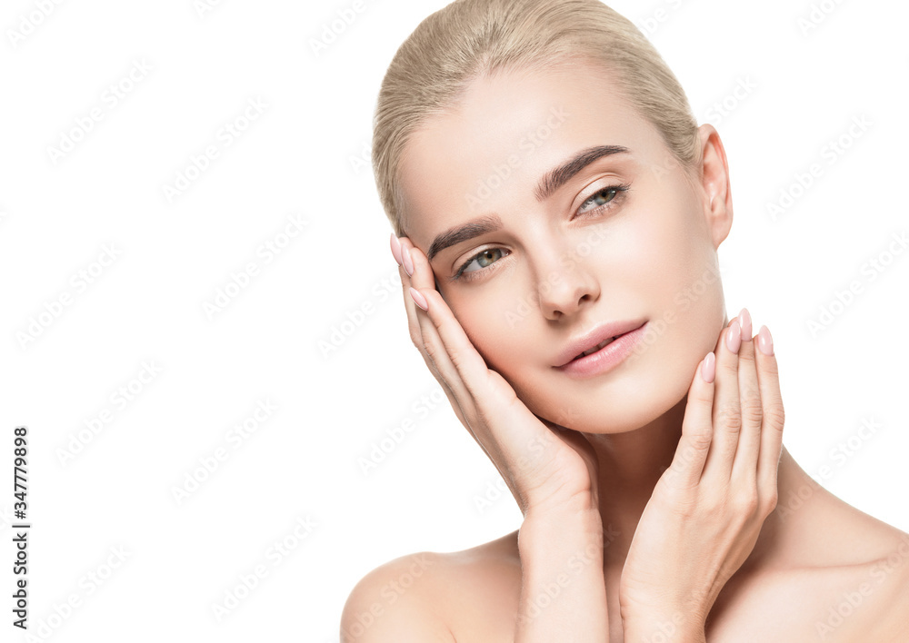 Woman clean skin beauty face cosmetic concept pure beautiful female Woman clean skin beauty face cosmetic concept pure beautiful female
