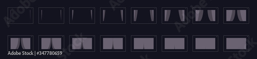 Animation transitions effect. Sprite Sheet of transitions. Ready frame by frame animation for games, cartoon or animation. ash color scene transition effect.  Animation transitions effect 24