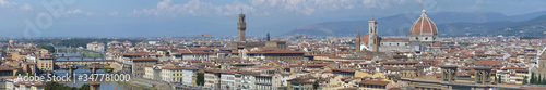 Panoramic view of Florence from the viewpoint of Piazzale Michelangelo