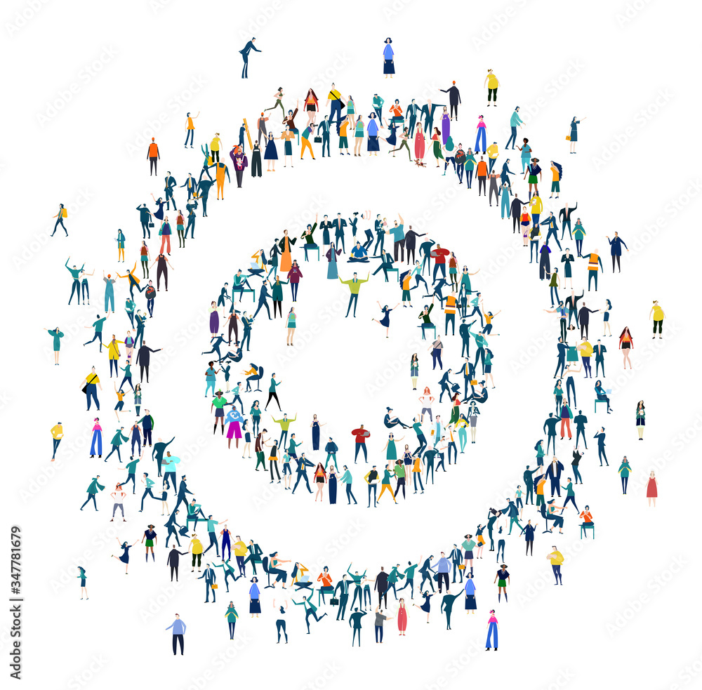 Alphabet. Letter made of many little people, crowd creation. Lots of busy people create letter shape. Alphabet. Letter made of many little people, crowd creation. Lots of busy people create letter shape.
