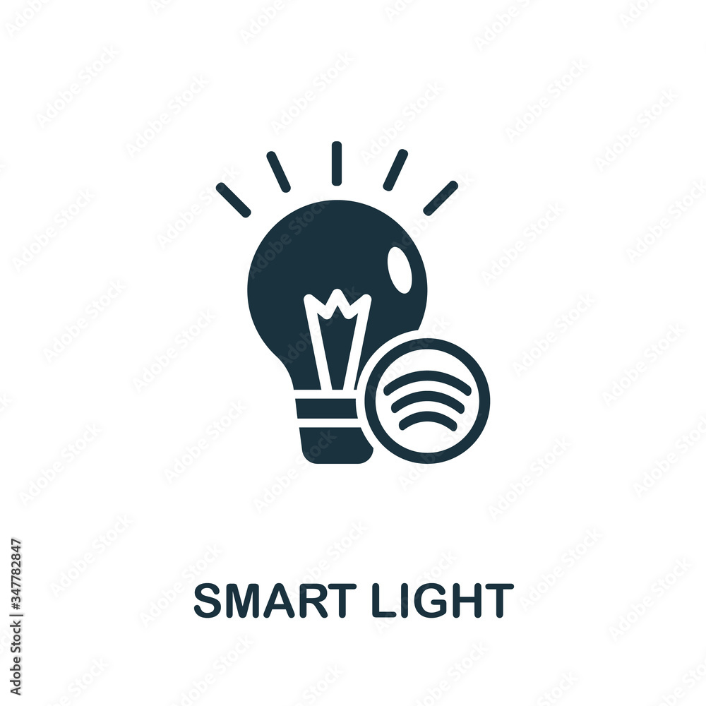 Smart Light icon. Simple illustration from wireless devices collection. Creative Smart Light icon for web design, templates, infographics and more Smart Light icon. Simple illustration from wireless devices collection. Creative Smart Light icon for web design, templates, infographics and more