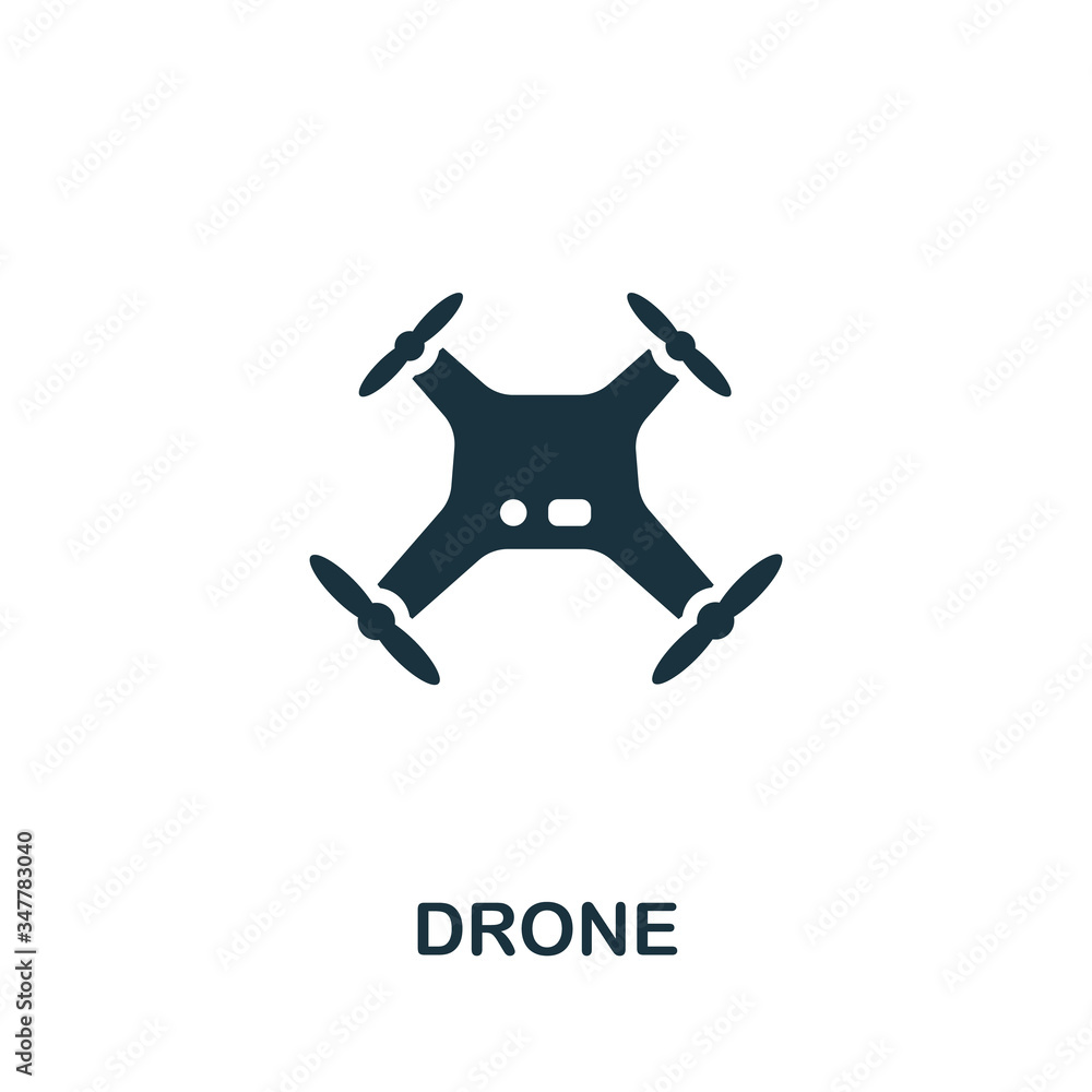 Drone icon. Simple illustration from wireless devices collection. Creative Drone icon for web design, templates, infographics and more Drone icon. Simple illustration from wireless devices collection. Creative Drone icon for web design, templates, infographics and more
