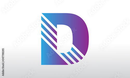 D vector illustration of an abstract icon