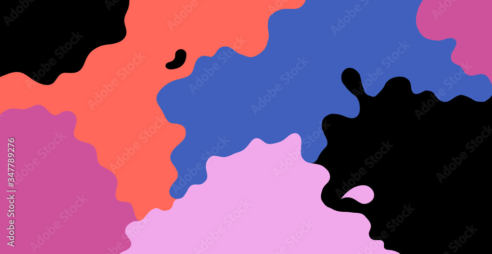 Colorful abstract background. Modern vector pattern with multicolor abstract shapes.