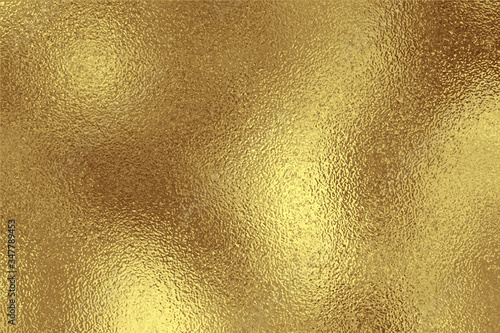 Wallpaper Mural Gold metallic effect foil. Golden texture for design. Beautiful background. Abstract glitter mottled speckled structure. Shine glitterer metal effect. Gold surface. Backdrop golden metal plate. Vector Torontodigital.ca