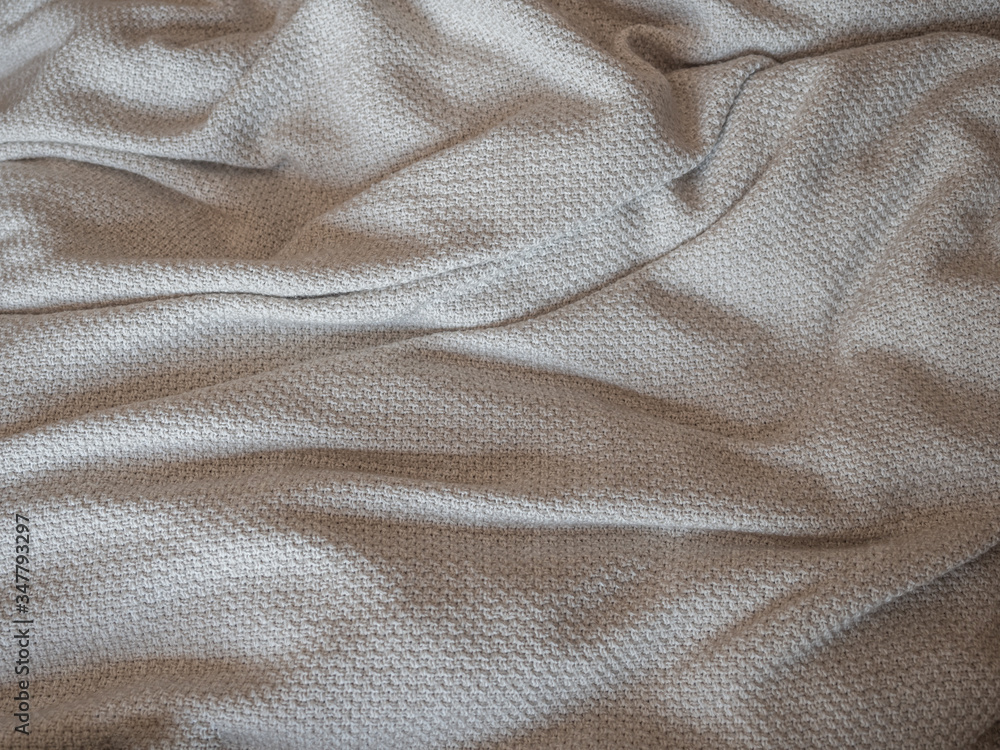 Fototapeta premium Crumpled Knitted Blanket