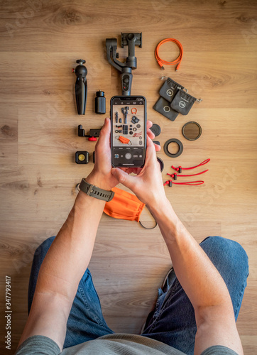 Taking a Flat Lay Photo