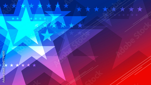 Abstract USA background design of star for 4th of july Independence day vector illustration