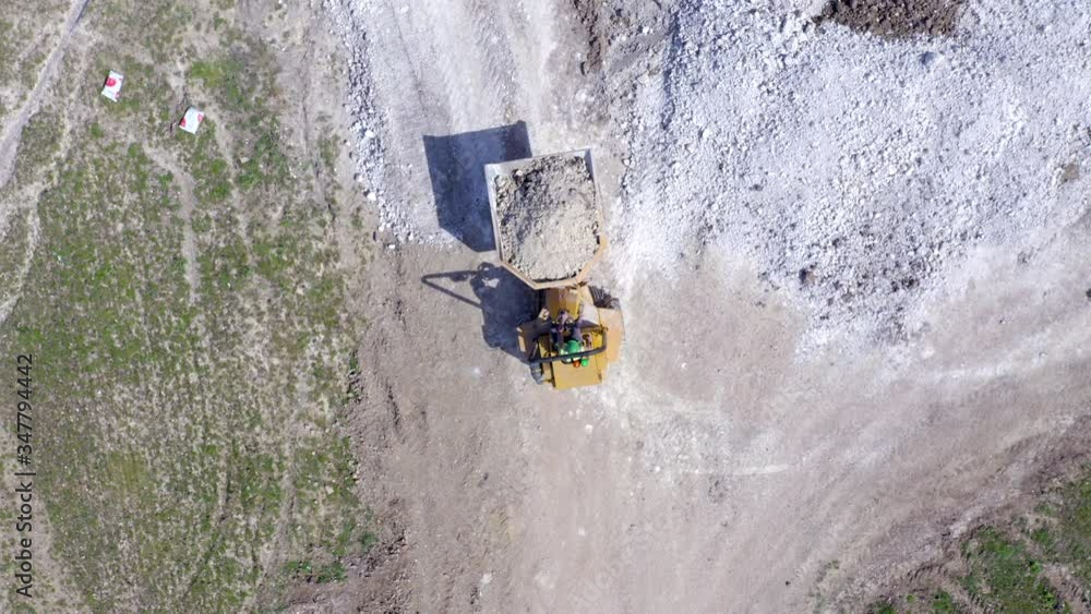 Groundworks Tipper Moving Earth During Construction Groundworks Tipper Moving Earth During Construction