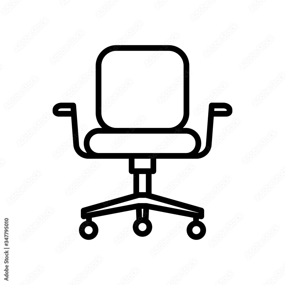 office armchair icon vector design template office armchair icon vector design template