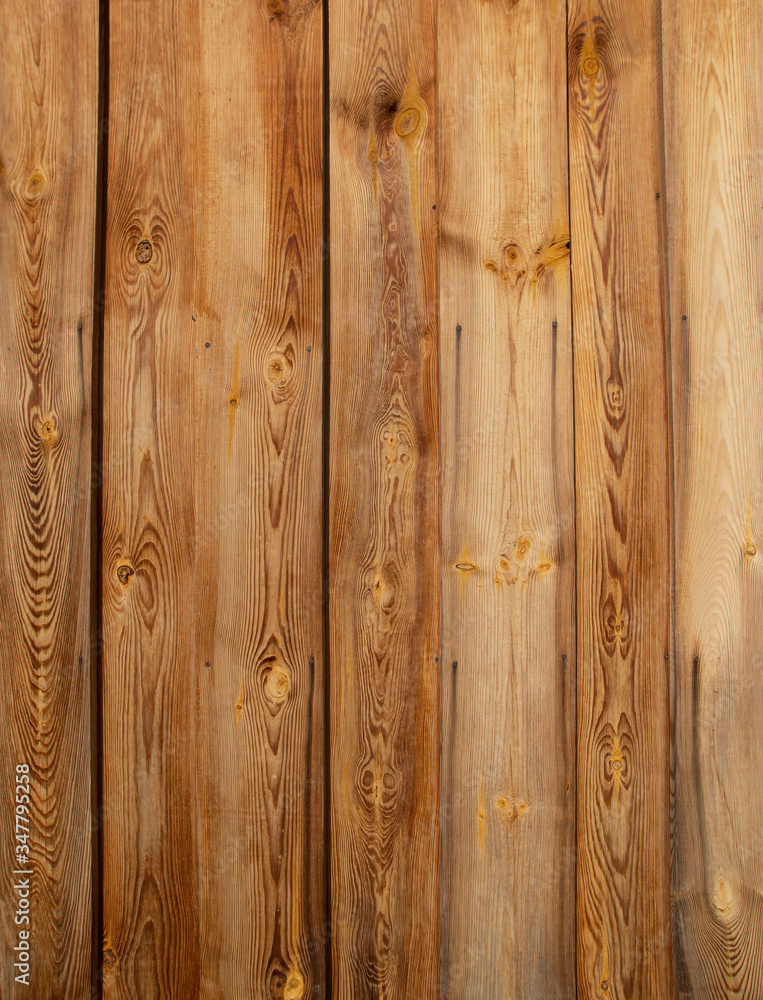 Fototapeta premium Old wooden plank board wall floor. House reparation, housework exterior and interior design wallpaper, background. New and fresh wood