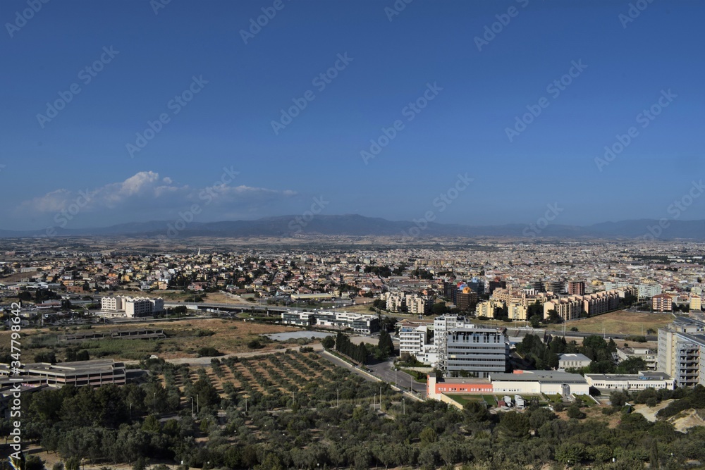 Obraz premium Cagliari view from colle San Michele