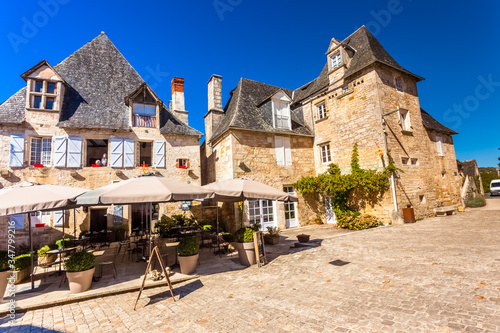 Fototapeta Naklejka Na Ścianę i Meble -  street in the old town of Turenne, Corrèze, France 