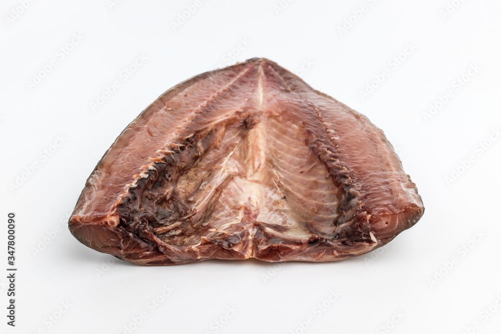 Groomed mackerel on white background Groomed mackerel on white background