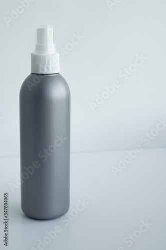 Silver antiseptic on a white background