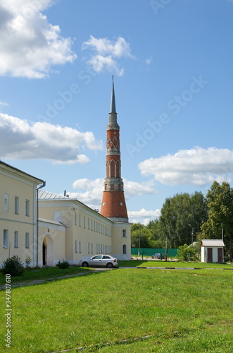 The North-Western tower of the Epiphany Old-Golutvin monastery. Kolomna, Russia