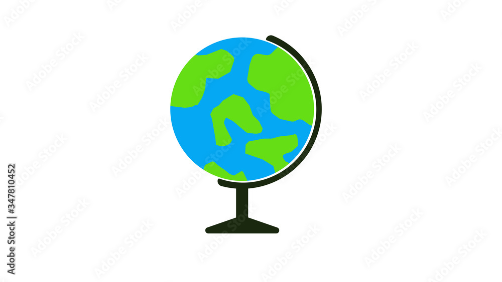 Earth globes isolated on white background. Earth globes isolated on white background.
