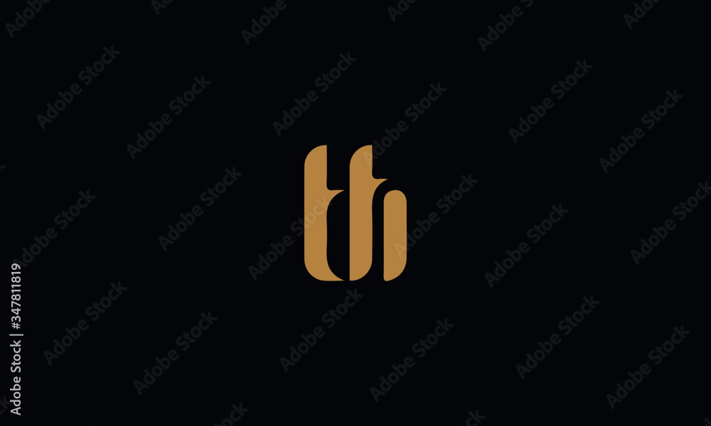 TH Letter Minimal Logo Design Template Vector illustration TH Letter Minimal Logo Design Template Vector illustration