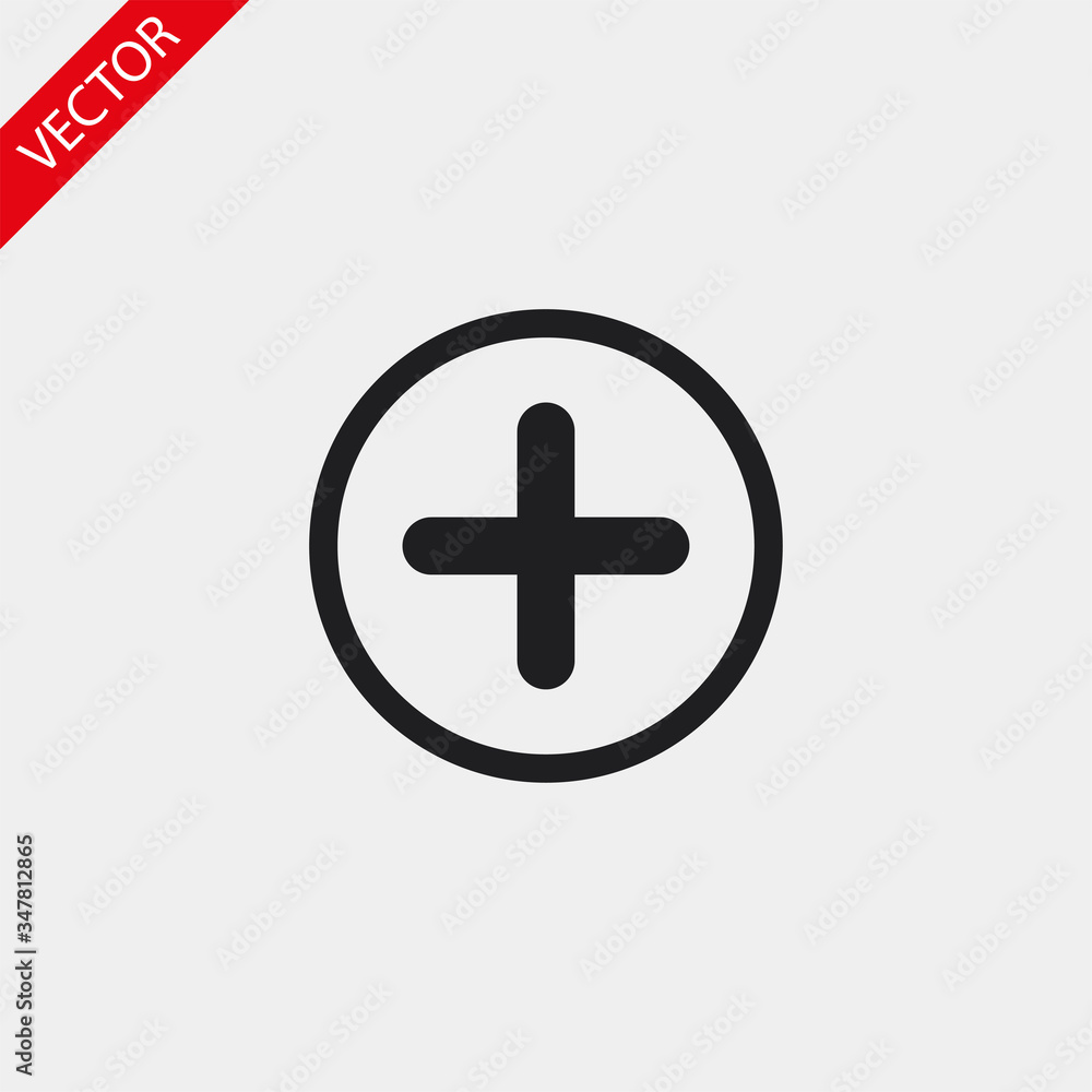 Plus vector icon , lorem ipsum Flat design Plus vector icon , lorem ipsum Flat design
