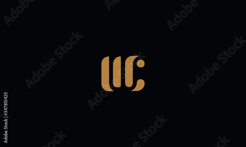 UC Letter Minimal Logo Design Template Vector illustration 