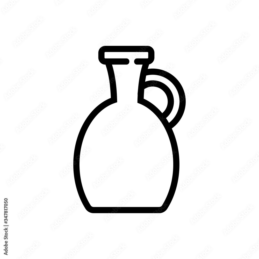 amphora with oil icon vector. amphora with oil sign. isolated contour symbol illustration amphora with oil icon vector. amphora with oil sign. isolated contour symbol illustration