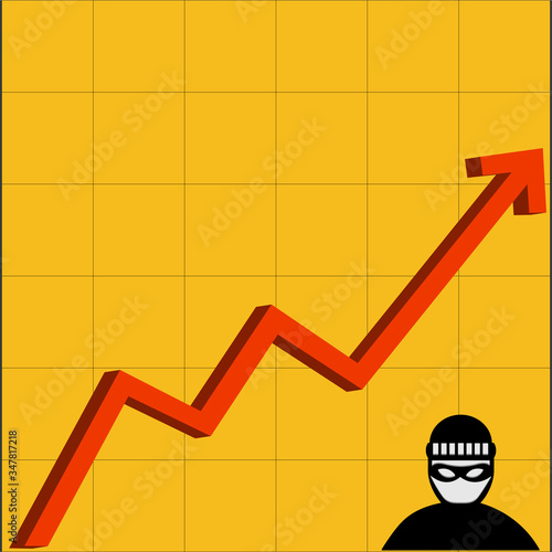 A thief and a thug without work. pandemic left bandits out of work. Crime reduction concept. low level of detection of crimes. Statistics on acquittals. low authority and integrity.