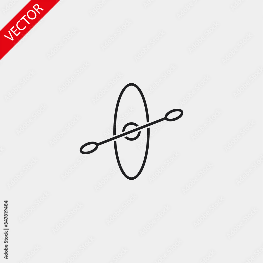 Kayak vector icon , lorem ipsum Flat design Kayak vector icon , lorem ipsum Flat design