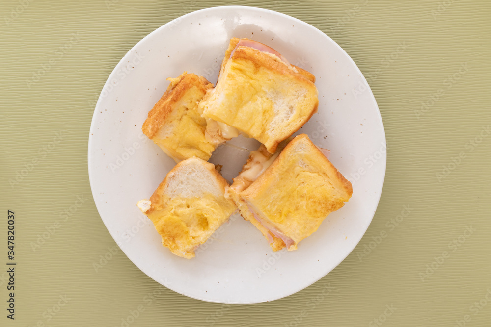 朝食のフレンチトースト 朝食のフレンチトースト