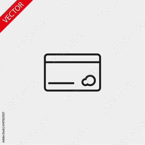 Credit card icon , lorem ipsum Flat design