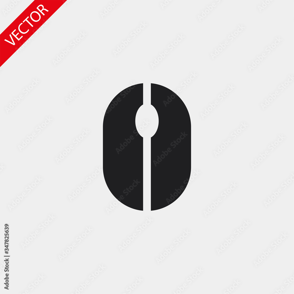 Mouse vector icon , lorem ipsum Flat design Mouse vector icon , lorem ipsum Flat design