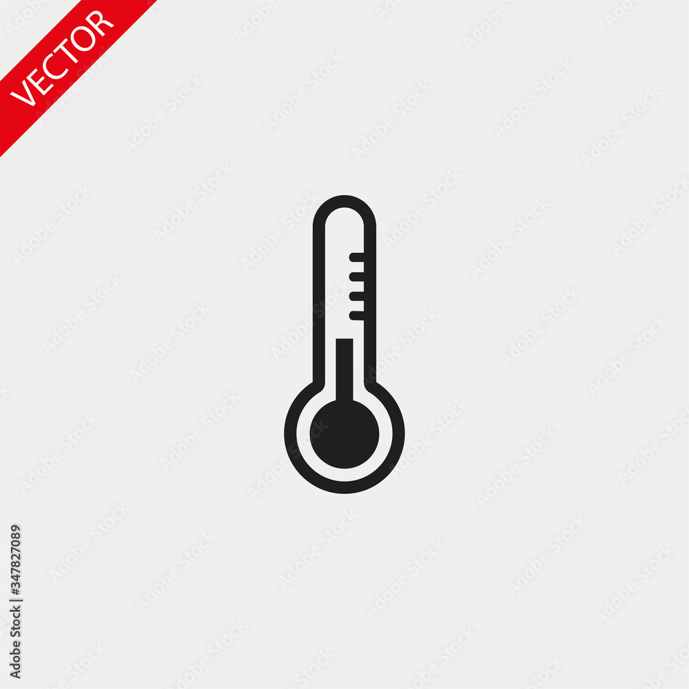 Thermometer vector icon , lorem ipsum Flat design Thermometer vector icon , lorem ipsum Flat design