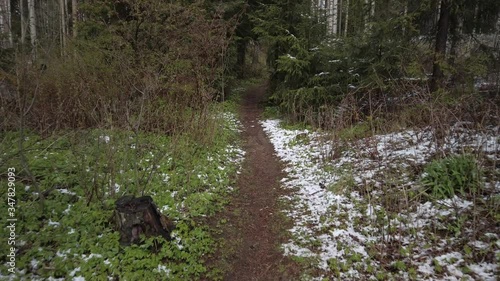 Snow is already melting away