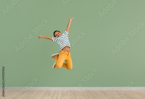 Little African-American boy...