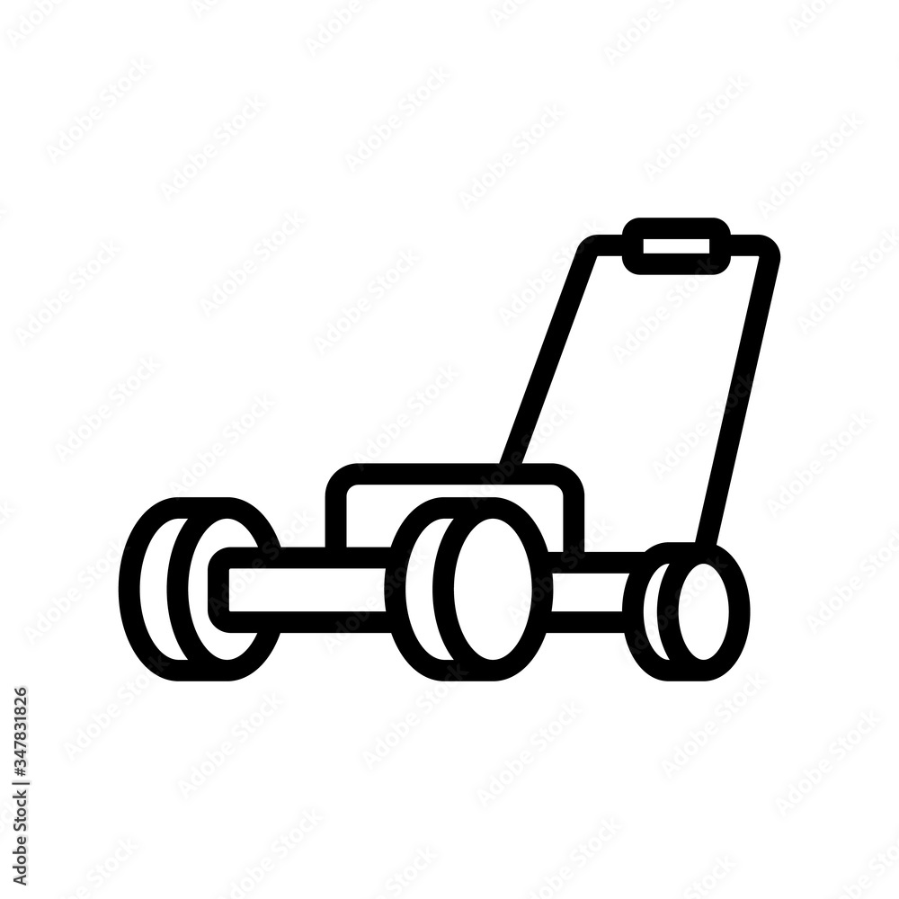 garden cultivator icon vector. garden cultivator sign. isolated contour symbol illustration garden cultivator icon vector. garden cultivator sign. isolated contour symbol illustration