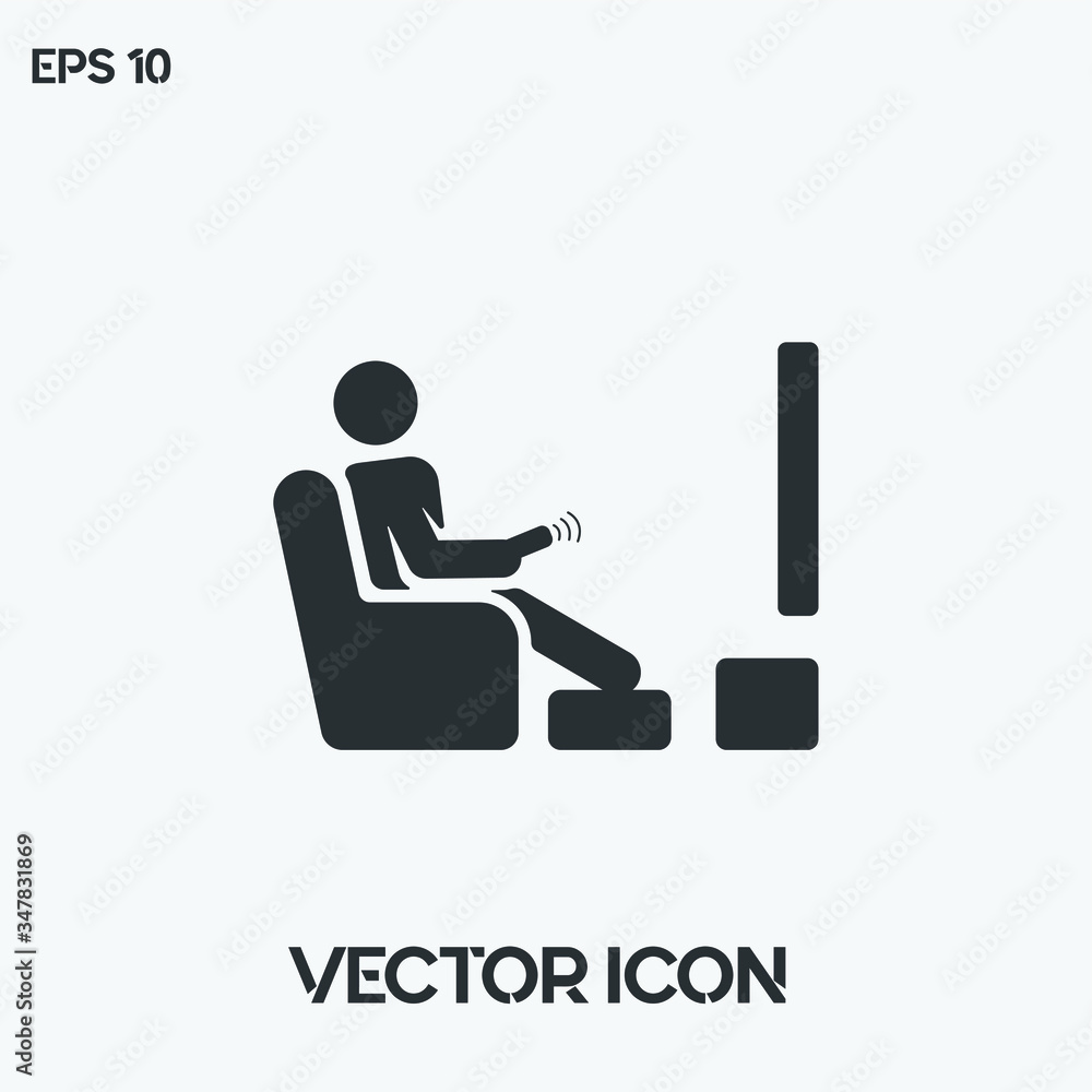 Watching TV, breaking news vector icon illustration. Ui/Ux. Premium quality. Watching TV, breaking news vector icon illustration. Ui/Ux. Premium quality.