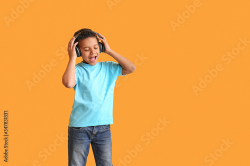 Little African-American boy...