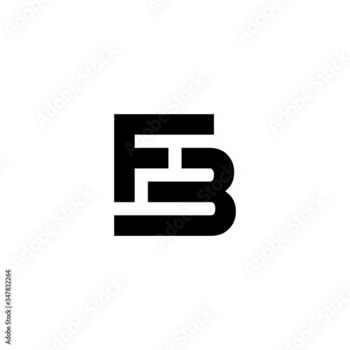 Initials Letters FB Logo Design Vector