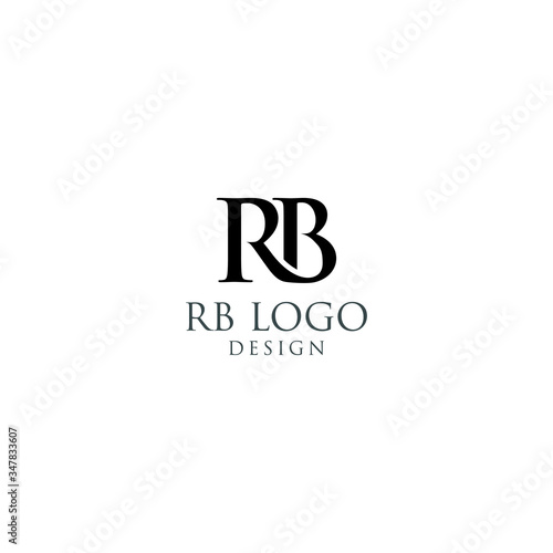 Initials RB Logo Design Vector Illustration 