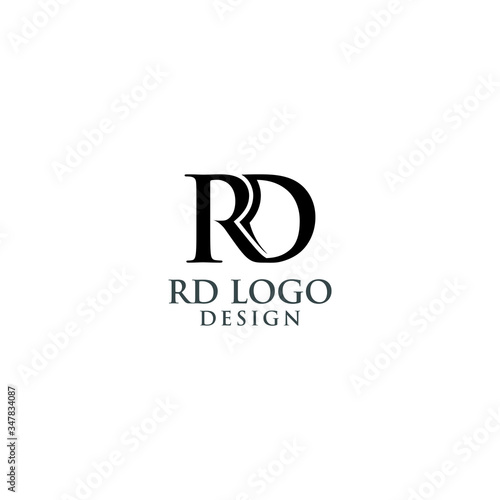 Initials RD Logo Design Vector Illustration 