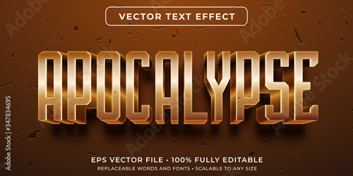 Editable text effect - apocalyptic event style