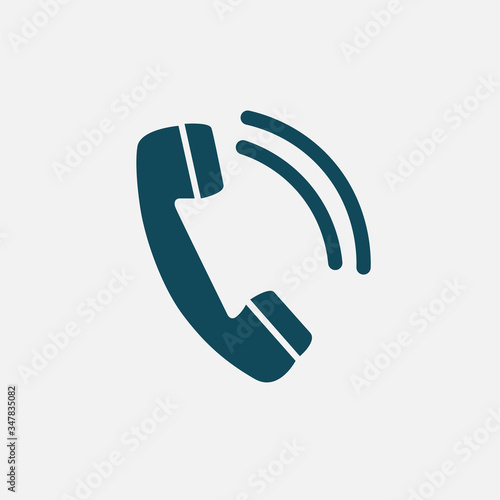 Phone icon in trendy flat style , Telephone symbol. illustration. 