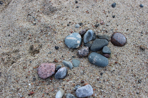 cairn on the seashore of the Baltic