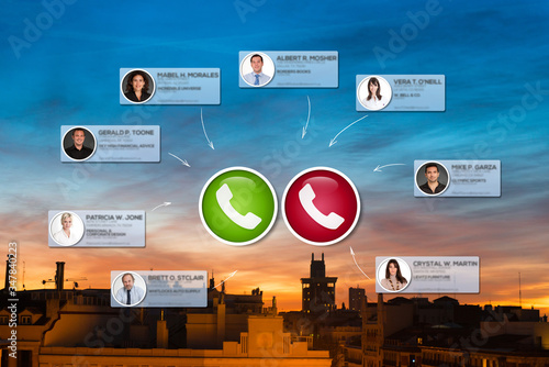 Video conference in Madrid