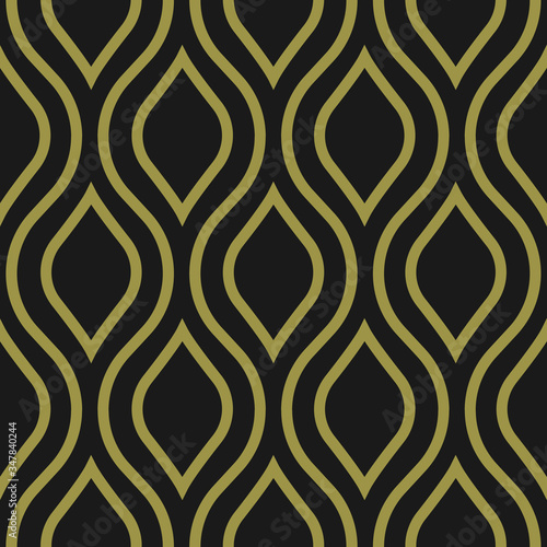 Decorative vector seamless pattern, art deco style