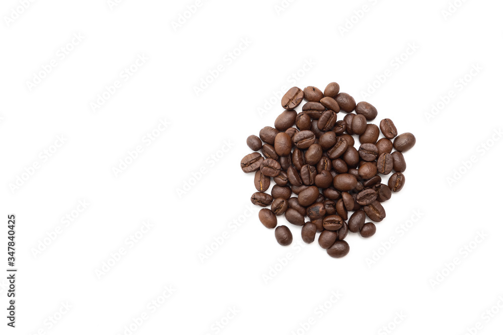 Coffee beans isolated on white background. Coffee beans isolated on white background.